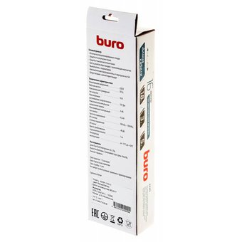  Сетевой фильтр Buro 600SH-16-3-W 3м (6 розеток) белый 
