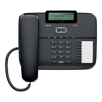  Телефон проводной Gigaset DA710 черный 