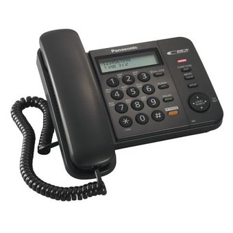  Телефон проводной Panasonic KX-TS2358RUB черный 