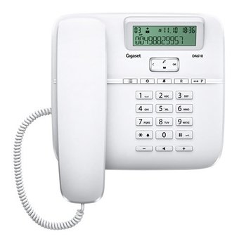  Телефон проводной Gigaset DA610 белый 