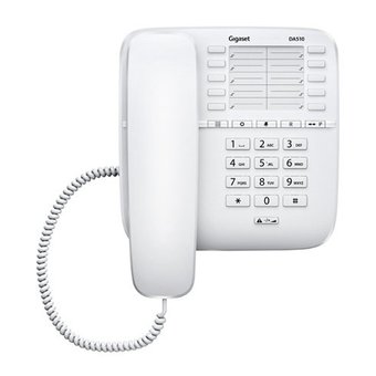  Телефон проводной Gigaset DA510 белый 