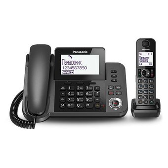  Радиотелефон Panasonic KX-TGF320RUM черный металлик 