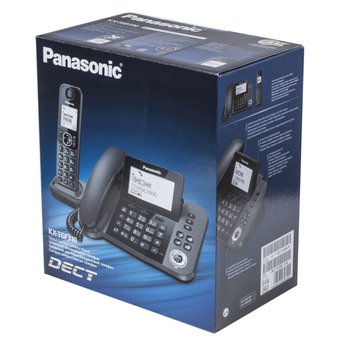  Радиотелефон Panasonic KX-TGF320RUM черный металлик 