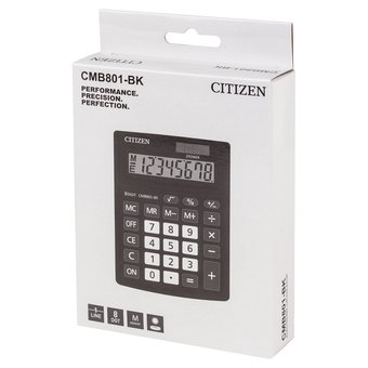  Калькулятор настольный Citizen CMB801BK черный 