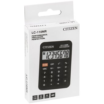  Калькулятор карманный Citizen LC-110NR черный 
