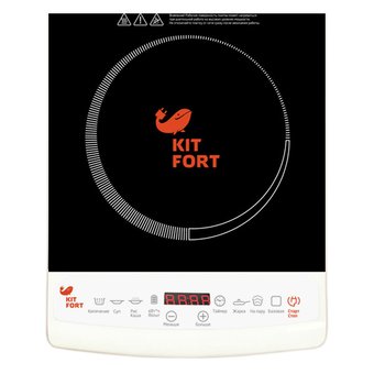  Плита Kitfort КТ-101 белый/черный 