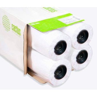  Бумага Cactus Eco CS-LFP80-610457E-4 24"(A1) 610мм-45.7м/80г/м2 CIE155% универсальная втулка:50.8мм (2") (упак.:4рул) 