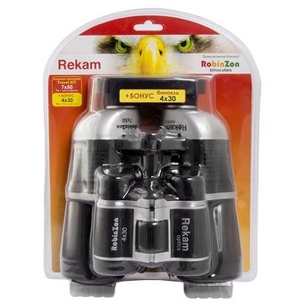  Комплект биноклей Rekam 7x 50мм Robinzon 7x50-4x30 черный (1305000301) 