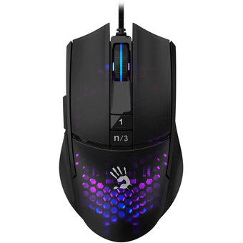  Мышь A4Tech Bloody L65 Max черный/фиолетовый 