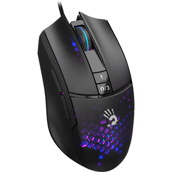  Мышь A4Tech Bloody L65 Max черный/фиолетовый 