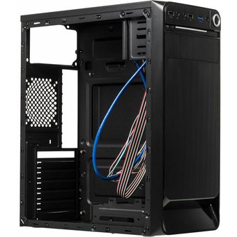  Корпус Accord E-01 (ACC E-01B) черный без БП ATX 1x80mm 1x92mm 2x120mm 2xUSB2.0 1xUSB3.0 audio 
