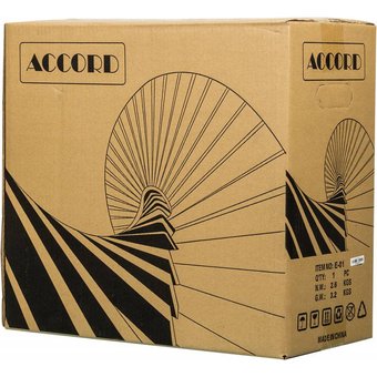  Корпус Accord E-01 (ACC E-01B) черный без БП ATX 1x80mm 1x92mm 2x120mm 2xUSB2.0 1xUSB3.0 audio 