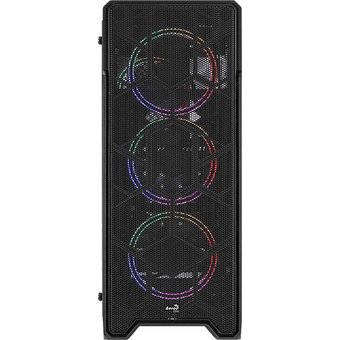  Корпус Aerocool Ore Saturn FRGB-G-BK-v1 черный без БП ATX 3x120mm 2xUSB2.0 1xUSB3.0 audio bott PSU 