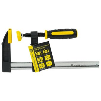  Струбцина BERGER BG1935 F-образная 80*250мм, зажим до 270кг 