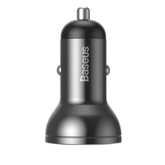  АЗУ Baseus Digital Display 2USB 4.8A Car Charger 24W Grey 
