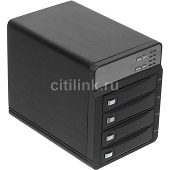  Внешний корпус для HDD AgeStar 3C4B3A1 Sata II алюминий черный LCD 3.5" 
