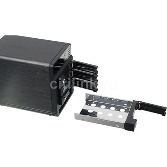  Внешний корпус для HDD AgeStar 3C4B3A1 Sata II алюминий черный LCD 3.5" 