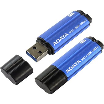  USB-флешка A-DATA S102 PRO 32GB USB 3.0, Синий алюминий (Read 600X) (AS102P-32G-RBL) 
