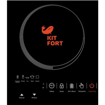  Плита Kitfort КТ-105 черный 