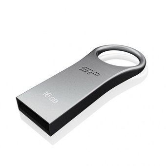  USB-флешка 16Gb Silicon Power Firma F80, USB 2.0, Серебро, металл (SP016GBUF2F80V1S) 