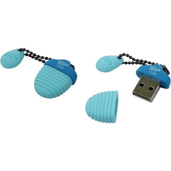  USB-флешка 32GB USB 2.0 Silicon Power SP032GBUF2T30V1B Touch T30, Синий 