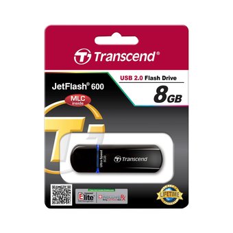  Flash Drive 8GB USB 2.0 Transcend JetFlash 600, MLC TS8GJF600 