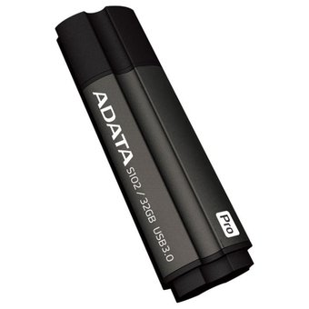  USB-флешка A-DATA S102 PRO 32GB USB 3.0, Серый алюминий (Read 600X) (AS102P-32G-RGY) 