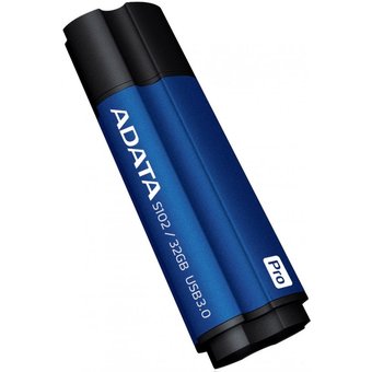  USB-флешка A-DATA S102 PRO 32GB USB 3.0, Синий алюминий (Read 600X) (AS102P-32G-RBL) 