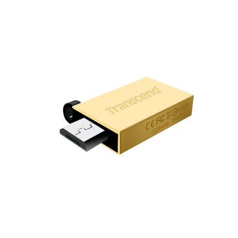  USB-флешка Transcend JetFlash 380 16GB USB 2.0, OTG, металл золото (TS16GJF380G) 