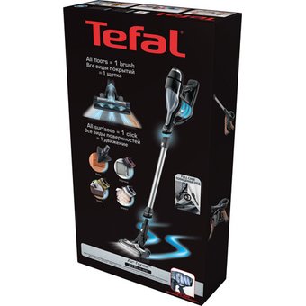  Пылесос ручной Tefal Air Force All-In-One 360 TY9266WO черный 