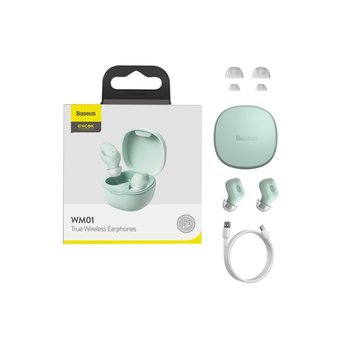  Наушники Bluetooth Baseus Encok True Wireless Earphones WM01 NGWM01-06 зелёный 