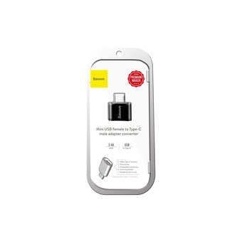  OTG переходник Baseus USB Female To Type-C Male чёрный 