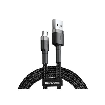  Дата-кабель Baseus Cafule 2.4A micro 1м серо-чёрный 