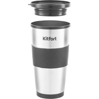  Кофеварка Kitfort KT-729 черный/серебристый 