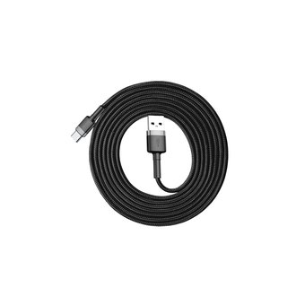  Дата-кабель Baseus Cafule Type-C 2А 2м серо-чёрный 