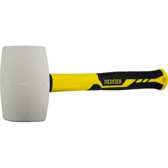  Киянка BERGER BG1526 450г белая, фиберглассовая рукоятка 