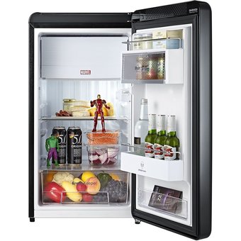  Холодильник Daewoo FN-15SP черный/рисунок 