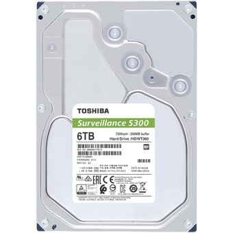  HDD Toshiba HDWT360UZSVA Sata3 6Tb Surveillance S300 (7200rpm) 256Mb 3.5" 