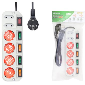  Сетевой фильтр Most ARG 3м белый 