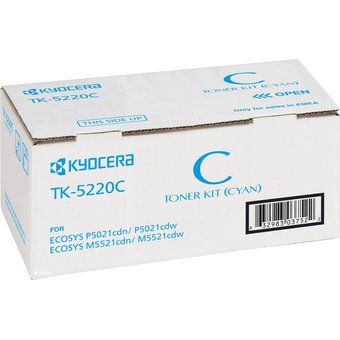  Тонер-картридж Kyocera TK-5220C голубой (cyan) 1200 стр. для Kyocera M5521/P5021 