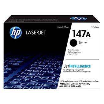  Картридж лазерный HP 147A W1470A черный (10500стр.) для HP LaserJet M610dn 