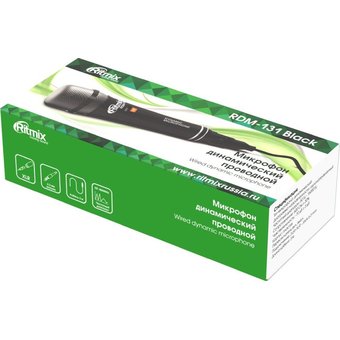  Микрофон Ritmix RDM-131 черный 