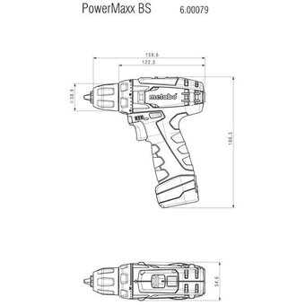  Дрель-шуруповерт Metabo PowerMaxx BS 600079500 