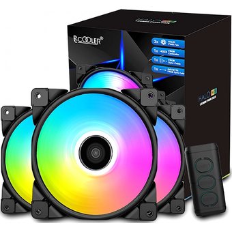  Вентилятор PCCooler Halo RGB KIT (3in1) 