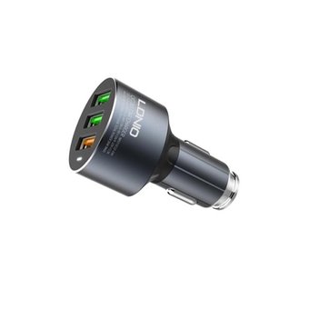  АЗУ LDNIO C703Q + Кабель Type-C QC 3.0 3 USB Auto-ID Выход: 5V-9V-12V, 36W Gray 