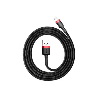  Дата-кабель BASEUS Cafule (CALKLF-B19) lightning 2.4A 1м красно-чёрный 