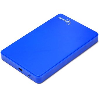  Карман для HDD 2.5" Gembird EE2-U2S-40P-B, синий, USB 2.0, SATA, пластик 