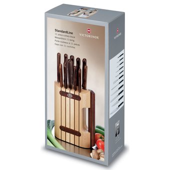  Набор ножей Victorinox Wood (5.1150.11) 11шт с подставкой дерево 