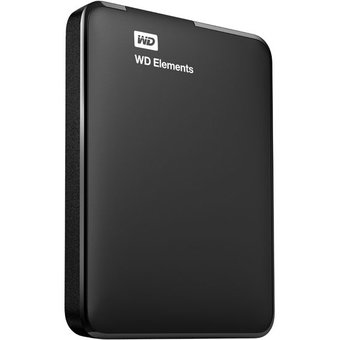  Внешний HDD 1.0TB USB3.0 WD Elements Portable, чёрный (WDBUZG0010BBK-EESN, WDBUZG0010BBK-WESN) 