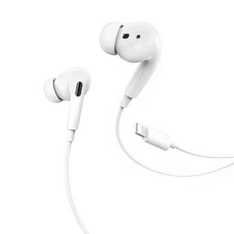  Наушники HOCO M1 Pro Original series earphones for Lightning, white 